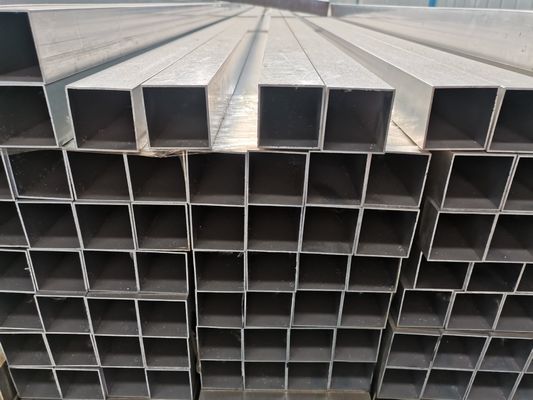 304 316 2B Kết thúc Ống vuông bằng thép không gỉ 0,4mm liền mạch